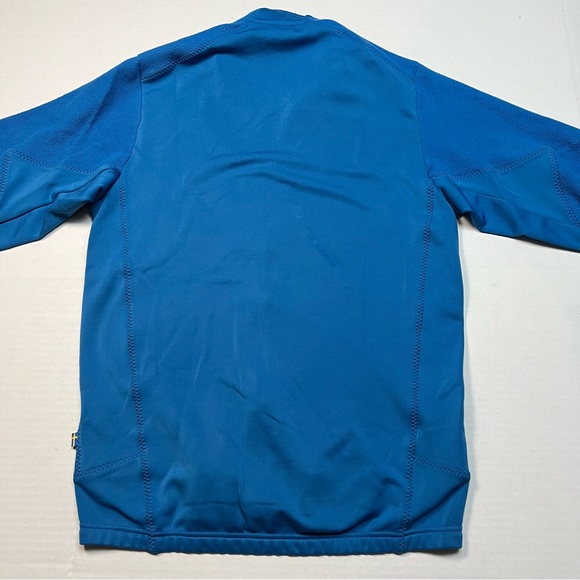 Fjallraven Full Zip High/mock Neck Sweater in Blue. - Picture 2 of 16